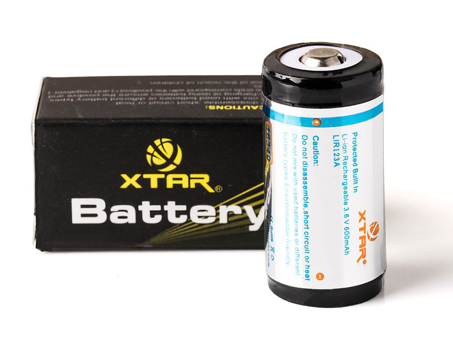 Li-ion Xtar 16340 600 mAh