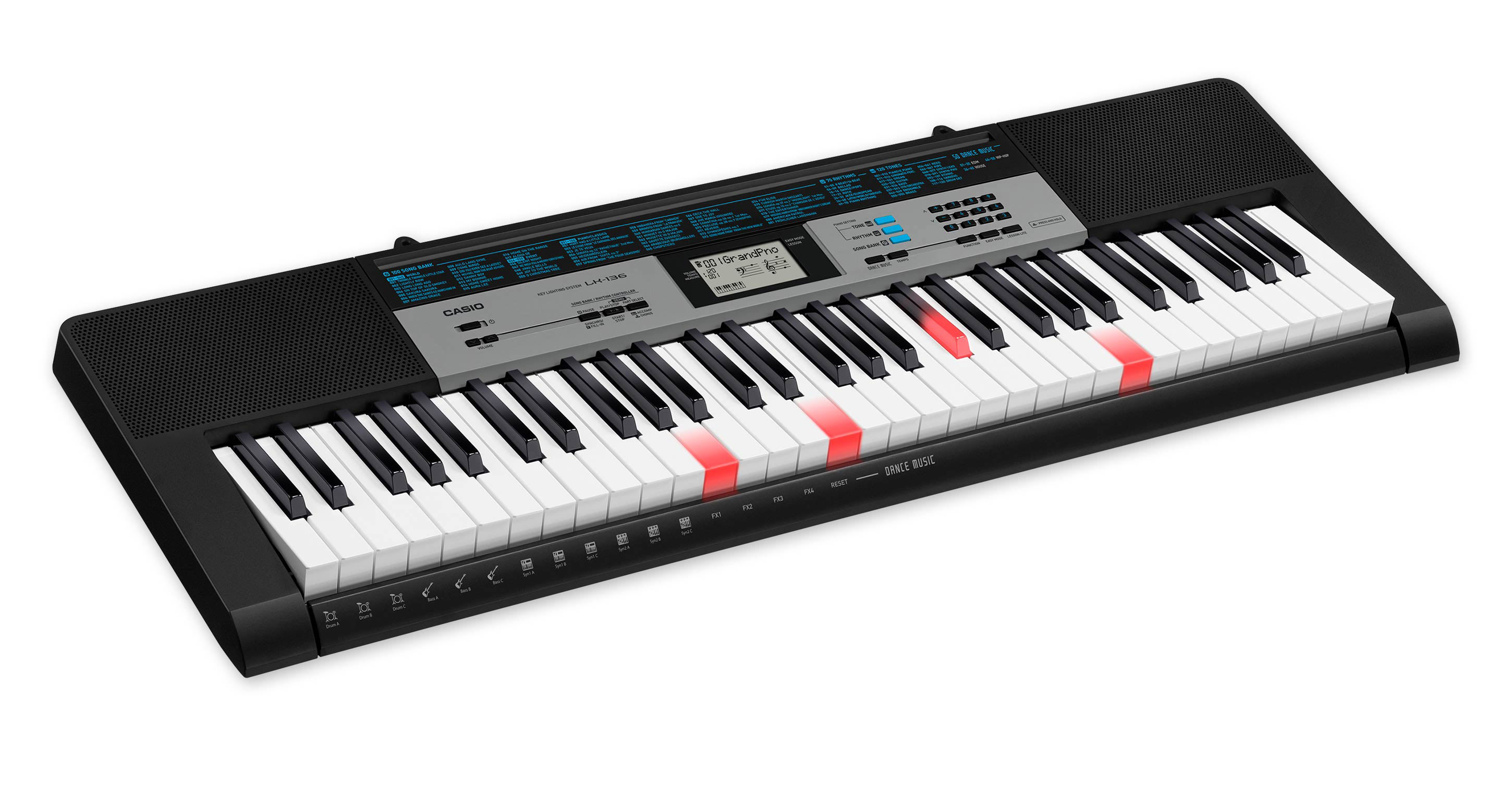 CASIO LK-136 - Японский синтезатор Casio для начинающих музыкантов с ...