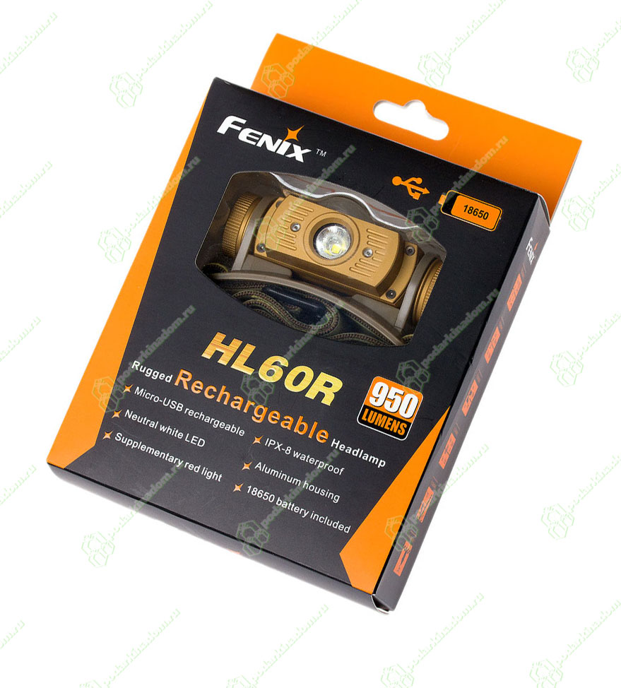 Fenix HL60R Desert Yellow